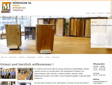 Tablet Screenshot of moessinger-ag.ch